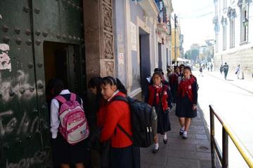 Las actividades escolares retornaron a la normalidad ayer en la ciudad de Potosí.