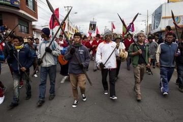 Marcha indígena en Ecuador rechaza reelección indefinida