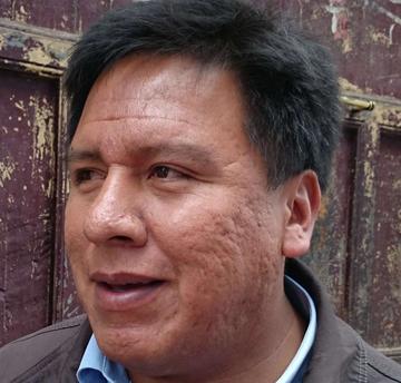 El alcalde Williams Cervantes