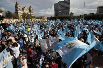A 7 días de los comicios generales las protestas en Guatemala crecen