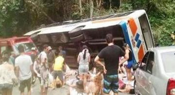 Accidente deja 40 heridos y como 14 muertos en Brasil