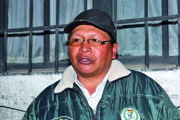 El presidente de Comcipo, Jhonny Llally, fue golpeado en Uncía.