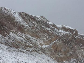 Potosí amaneció este sábado con nieve: Foto: Juan Gabriel Quesada