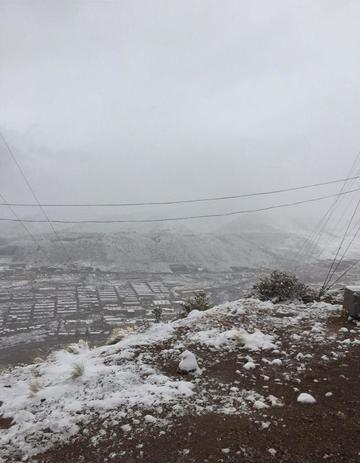 Potosí amaneció este sábado con nieve: Foto: Juan Gabriel Quesada
