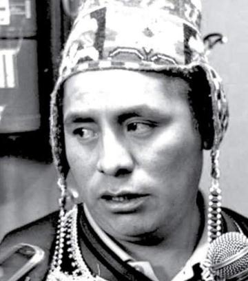 El presidente de Ayllus de Norte Potosí, Julián Cusi.