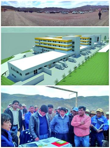 Ayer visitaron el terreno donde se construirá esta infraestructura.
