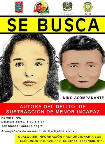Buscan en todo el país a raptora de niño recién nacido del hospital de la Mujer de Sucre