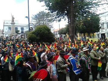 Potosí se suma a la celebración del fallo de la CIJ en La Haya. Foto: Luis Esteban Cruz