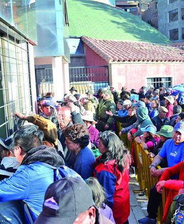 Los sectores de la venta en el teatro Víctor Paz Estensoro.