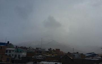 Potosí amaneció cubierta de nieve. Juan José Toro