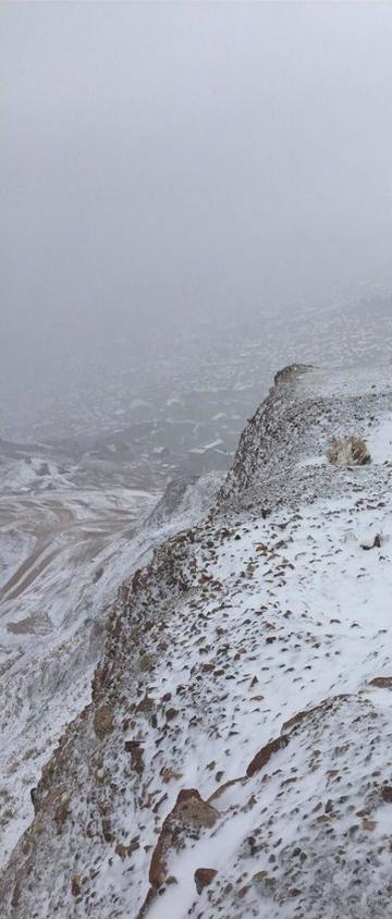 Potosí amaneció cubierta de nieve. Juan Gabriel Quesada
