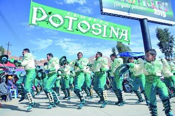 La Cervecería Nacional Potosí volvió a lucir la danza de los caporales.