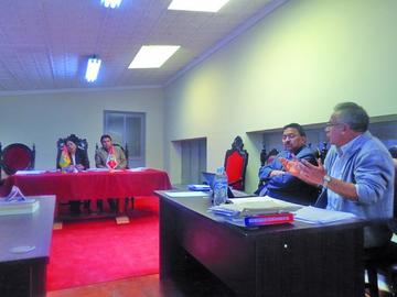 En el día del aniversario se cumplió la audiencia de amparo constitucional.