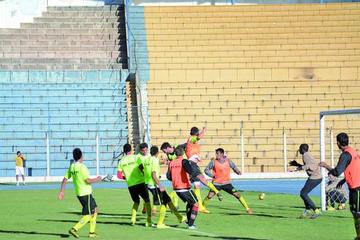Los jugadores del conjunto potosino en el cierre de sus prácticas.