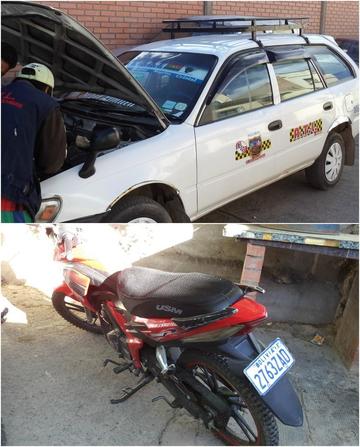 Diprove recupera vehículo robado y una motocicleta