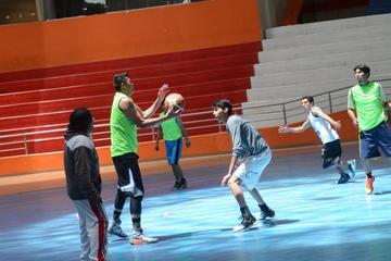 El equipo calereño en pleno entrenamiento.