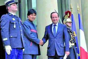 El presidente Evo Morales se reunirá con su par frances, François Hollande.