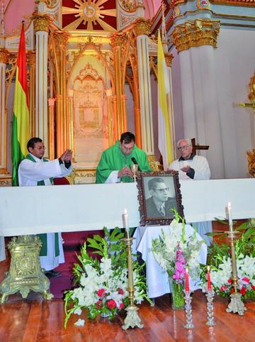 La celebración de la misa.
