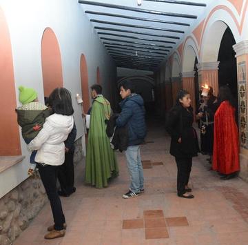El interior del museo de Santo Domingo.
