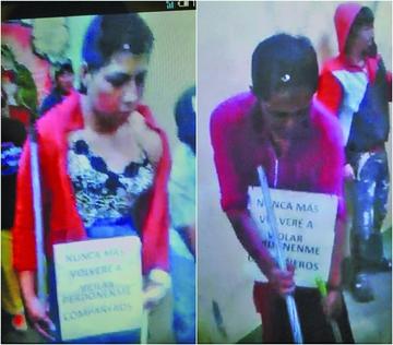 Presos visten de mujeres a dos acusados de violar a menores