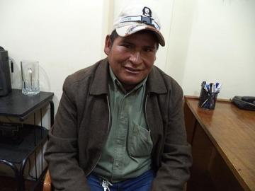 Dirigente campesino no habló del proceso  