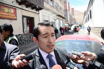 El asambleísta denunciante, José Luis Gamarra
