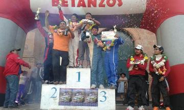 Los pilotos que lograron subir al podio en la categoría 1.600cc.
