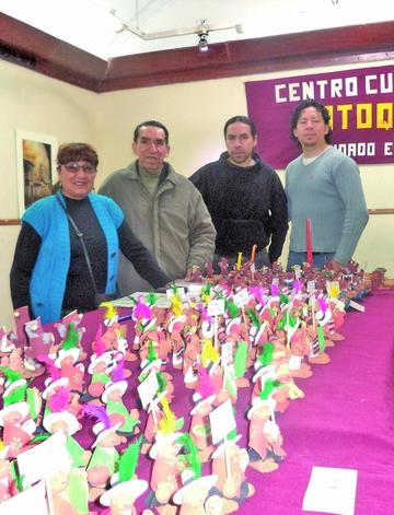 El grupo de artistas del taller.