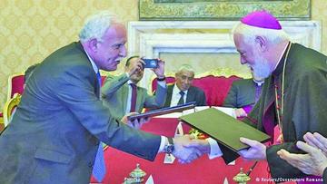 El Vaticano anuncia entrada en vigor de su acuerdo con Palestina
