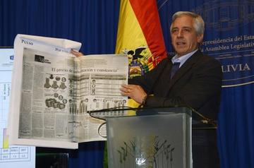 García Linera advierte con cárcel por uso de los gastos reservados