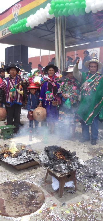 La ofrenda a la Pachamama.