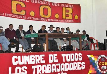El Congreso de la COB definirá la suerte del movimiento obrero
