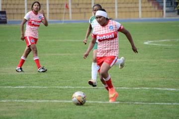 La selección potosina en uno de sus partidos dentro del torneo.