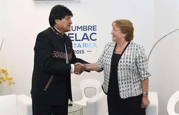 Los presidentes de Bolivia y Chile.