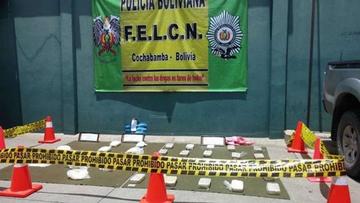 Felcn secuestra 49 kilos de cocaína en la vía Cochabamaba-Oruro