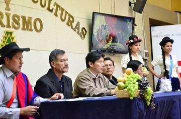 El acto desarrollado en la sede de Gobierno.