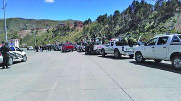 La Policía estuvo en apronte ayer.