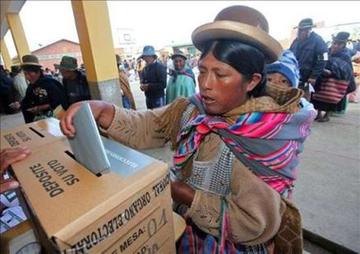 Casi el 70 % de la votación de Potosí se halla en el área rural