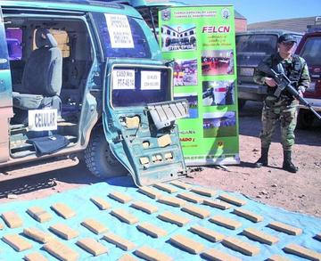 Envían a Palmasola a dos personas que llevaban droga 
