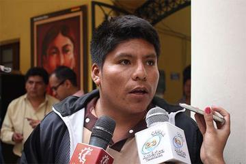 El vicepresidente de las Seis Federaciones del Trópico de Cochabamba, Leonardo Loza.