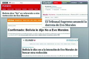 Prensa internacional refleja la victoria del No