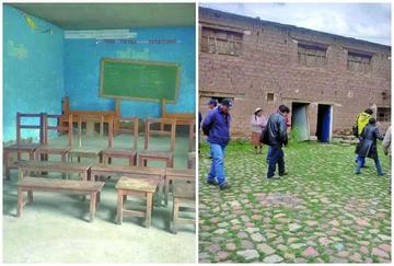 Advierten deficiencias en la aulas de la escuela Villacollo