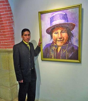 Abre muestra pictórica del potosino Wilber Mamani