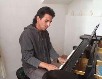 Christian Escalera en una interpretación.