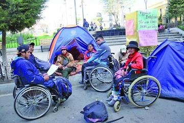 Discapacitados inician marcha a La Paz el 19