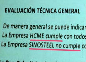 Firma que no cumplió especificaciones es la elegida para El Mutún