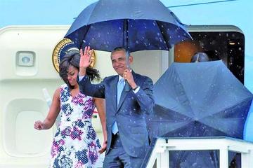 El mandatario estadounidense llegó ayer a la Habana junto a su esposa Michelle y sus hijas.