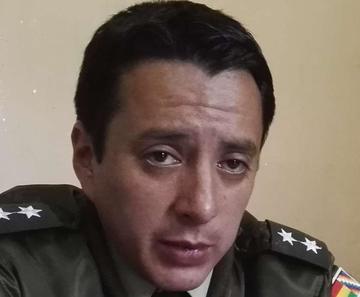 El teniente Víctor Hugo Claros.