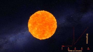 Captan la explosión de una supernova