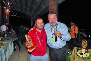 El momento de la premiación.